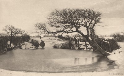 Zimowy poranek autorstwa Peter Henry Emerson