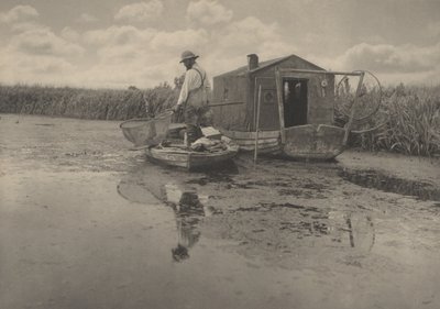 Dom poławiacza węgorzy, 1886 (zdjęcie) autorstwa Peter Henry Emerson