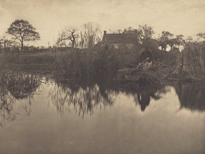 Pchanie łodzi tyczką na Gladdonie autorstwa Peter Henry Emerson