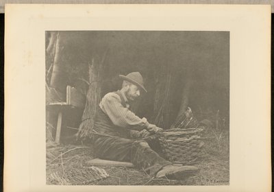 The BasketMaker. [Norfolk]. autorstwa Peter Henry Emerson