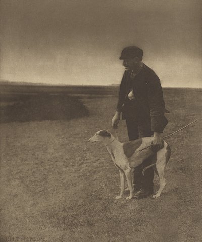 Kłusownik - Zając na widoku. [Suffolk]. autorstwa Peter Henry Emerson
