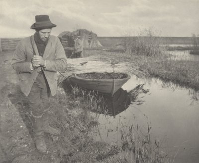 Holowanie trzciny autorstwa Peter Henry Emerson and T.F. Goodall