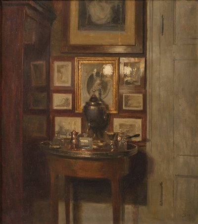 Wnętrze z samowarem. Wieczór autorstwa Peter Vilhelm Ilsted