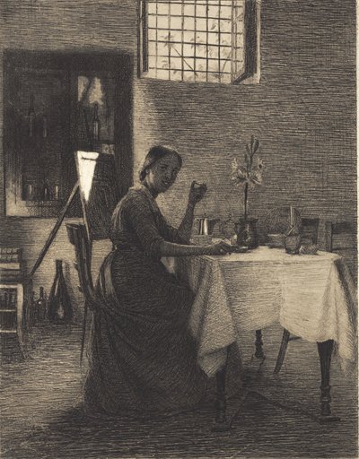 Przy porannej kawie autorstwa Peter Vilhelm Ilsted
