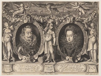 Cesarz Maciej i cesarzowa Anna autorstwa Peter Isselburg