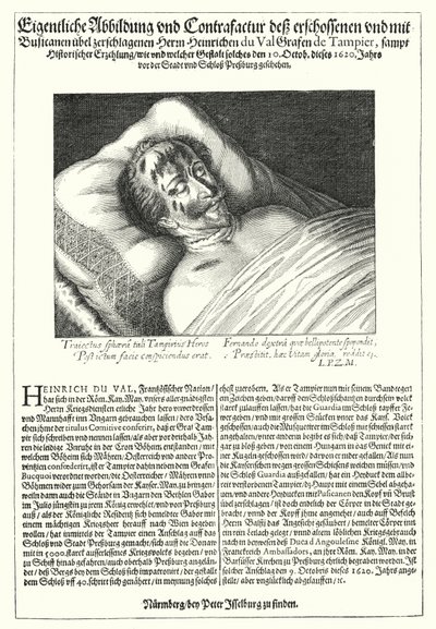Ciało Henri du Val, hrabiego de Dampierre autorstwa Peter Isselburg