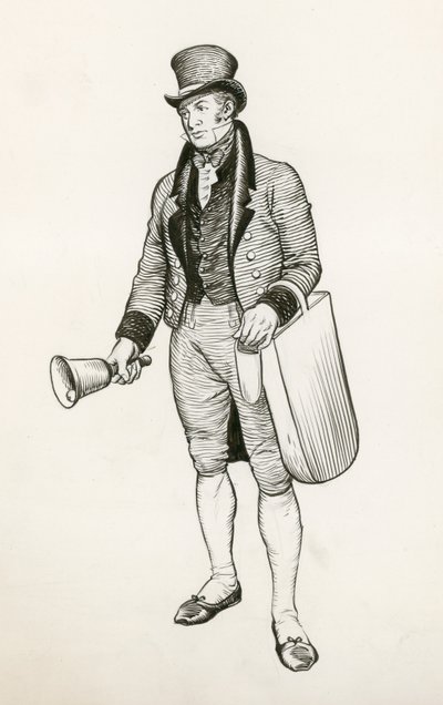 Dzwonnik (tusz na papierze) autorstwa Peter Jackson