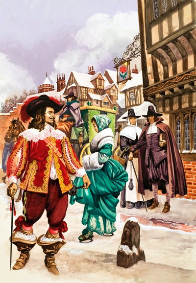 Cavalier w XVII-wiecznym Londynie autorstwa Peter Jackson