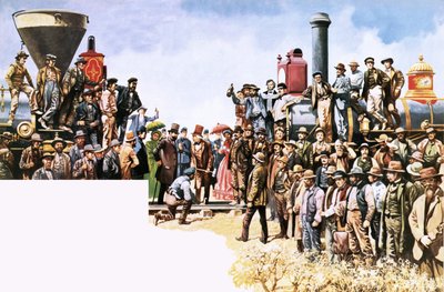 Połączenie kolei Union Pacific i Central Pacific autorstwa Peter Jackson