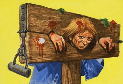 Zakaz wstępu: kłódka pod pręgierzem autorstwa Peter Jackson