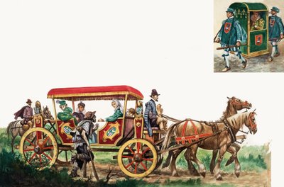 Transport publiczny: koń, bryczka i lekka lekka autorstwa Peter Jackson