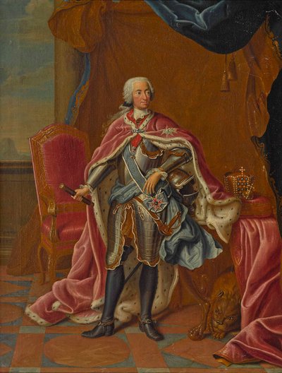 Portret Karola VII, cesarza rzymskiego 1697-1745, 1743. autorstwa Peter Jacob Horemans