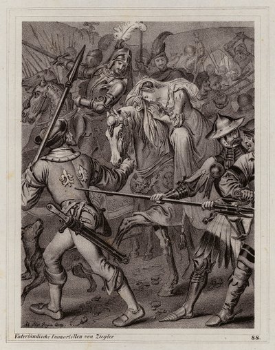 Anna Bretańska, królowa małżonka Karola VIII Francuskiego autorstwa Peter Johann Nepomuk Geiger