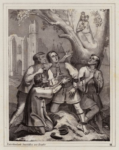 Objawienie Dziewicy, Hietzing, Wiedeń autorstwa Peter Johann Nepomuk Geiger