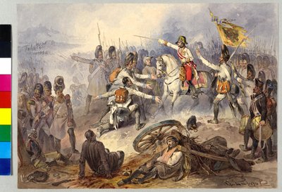 Bitwa pod Stockach 1799 (akwarela) autorstwa Peter Johann Nepomuk Geiger