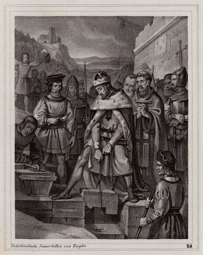 Założenie opactwa Lilienfeld autorstwa Peter Johann Nepomuk Geiger