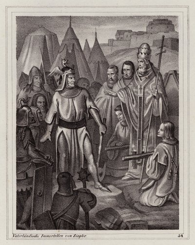 Założenie Wenecji, V wiek (rycina) autorstwa Peter Johann Nepomuk Geiger
