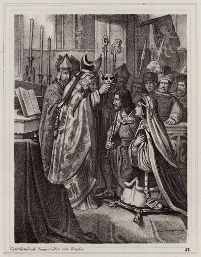 Małżeństwo Ottokara II Czeskiego i Kunigundy Sławońskiej autorstwa Peter Johann Nepomuk Geiger