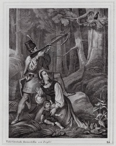 Maciej Korwin, Król Kruków (rycina) autorstwa Peter Johann Nepomuk Geiger