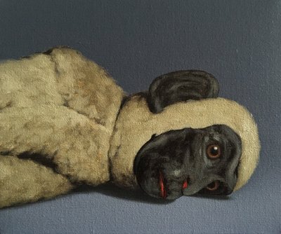 Martwa natura małpy, 2016 autorstwa Peter Jones