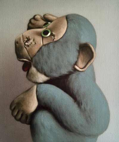 Miękka Niebieska Małpa, 2006 autorstwa Peter Jones