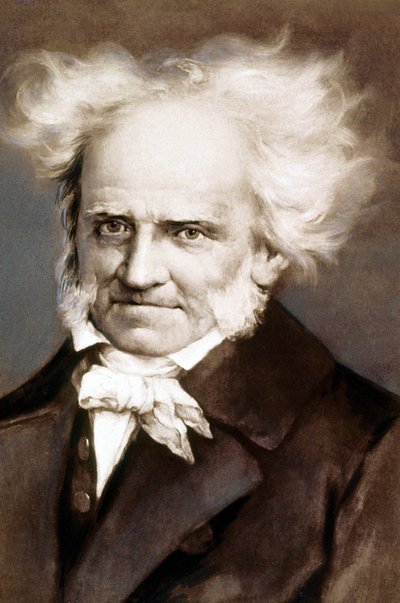 Niemiecki filozof Arthur Schopenhauer (1788-1860) zdjęcie po obrazie Petera Kramera autorstwa Peter Kramer