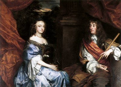 Anne Hyde, księżna Yorku; król Jakub II autorstwa Peter Lely