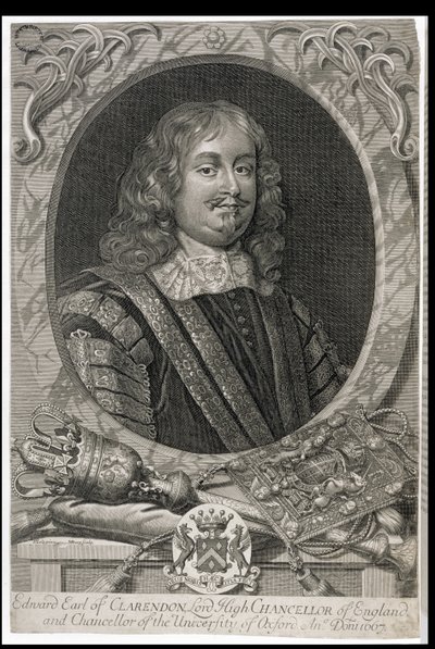 Edward Hyde, 1. hrabia Clarendon (1609-74), ryty przez M. Burg autorstwa Peter Lely