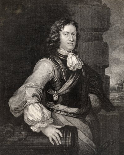 Edward Montagu, grawerowane przez H.T. Ryall, z „Narodowej Galerii Portretów Tom IV”, wydana ok. 1820 r. autorstwa Peter Lely