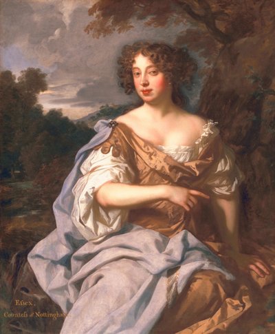 Lady Essex Finch, późniejsza hrabina Nottingham, c.1675 autorstwa Peter Lely