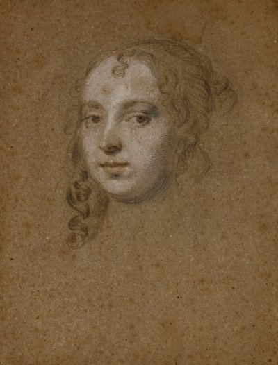 Portret Głowy Damy, autorstwa Peter Lely