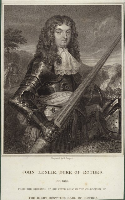 Portret Johna Leslie, księcia Rothes autorstwa Peter Lely