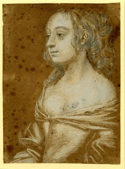 Portret damy












 z włosami splecionymi w półdługie loki autorstwa Peter Lely