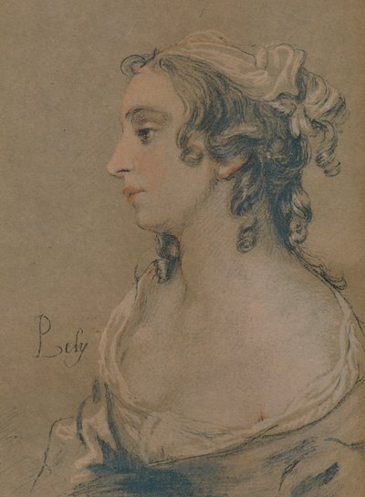 Studium w pastelu, XVII wiek autorstwa Peter Lely