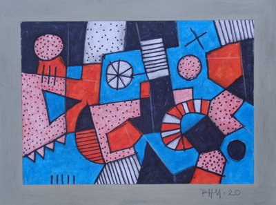 KARNAWAŁ, 2020 (media mieszane) autorstwa Peter McClure