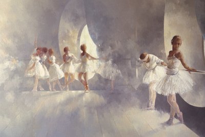 Studio Baletowe (olej na płótnie) autorstwa Peter Miller