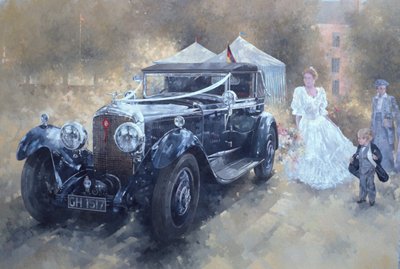 Bentley i Panna Młoda (olej na płótnie) autorstwa Peter Miller