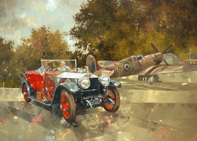 Ghost and Spitfire (olej na płótnie) autorstwa Peter Miller