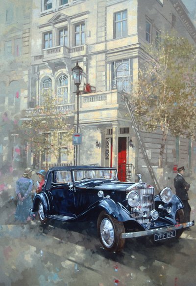 Phantom II w Queens Gate Mews (olej na płótnie) autorstwa Peter Miller