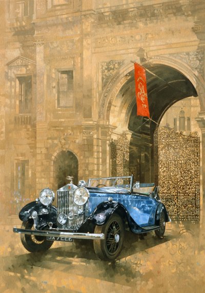 Rolls Royce w Royal Academy (olej na płótnie) autorstwa Peter Miller