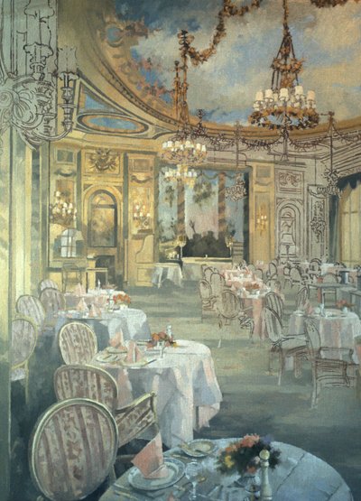 Restauracja Ritz (olej na płótnie) autorstwa Peter Miller