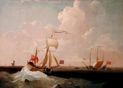 Royal Yacht (olej na płótnie) autorstwa Peter Monamy