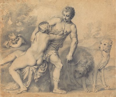 Wenus i Adonis autorstwa Peter Oliver