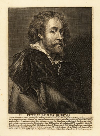 Portret Sir Petera Paula Rubensa, flamandzkiego artysty i dyplomaty autorstwa Peter Paul (after) Rubens