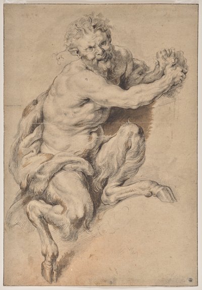 Faun chwytający kiść winogron autorstwa Peter Paul Rubens