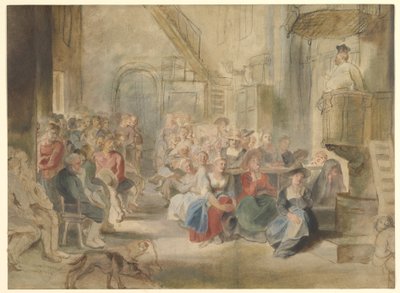 Kazanie w wiejskim kościele autorstwa Peter Paul Rubens