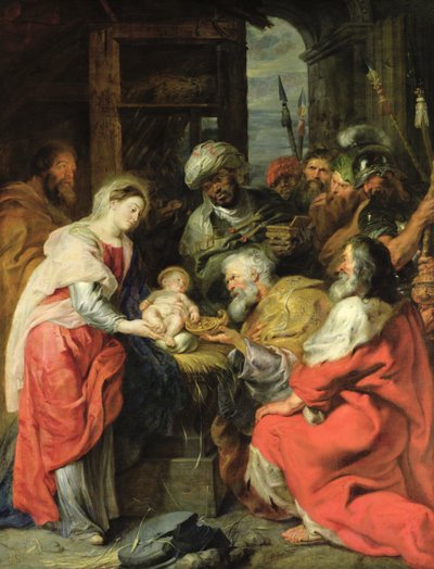 Adoracja Trzech Króli, 1626-29 (olej na płótnie) autorstwa Peter Paul Rubens