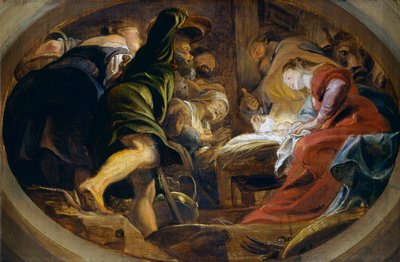 Adoracja pasterzy (olej na płótnie) autorstwa Peter Paul Rubens