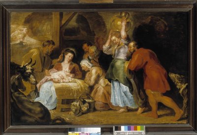 Adoracja pasterzy autorstwa Peter Paul Rubens