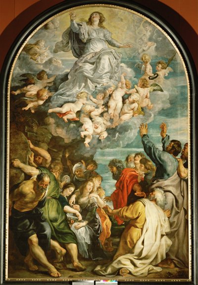 Wniebowzięcie Najświętszej Marii Panny, ok. 1611-14 (obraz na drewnie dębowym) autorstwa Peter Paul Rubens